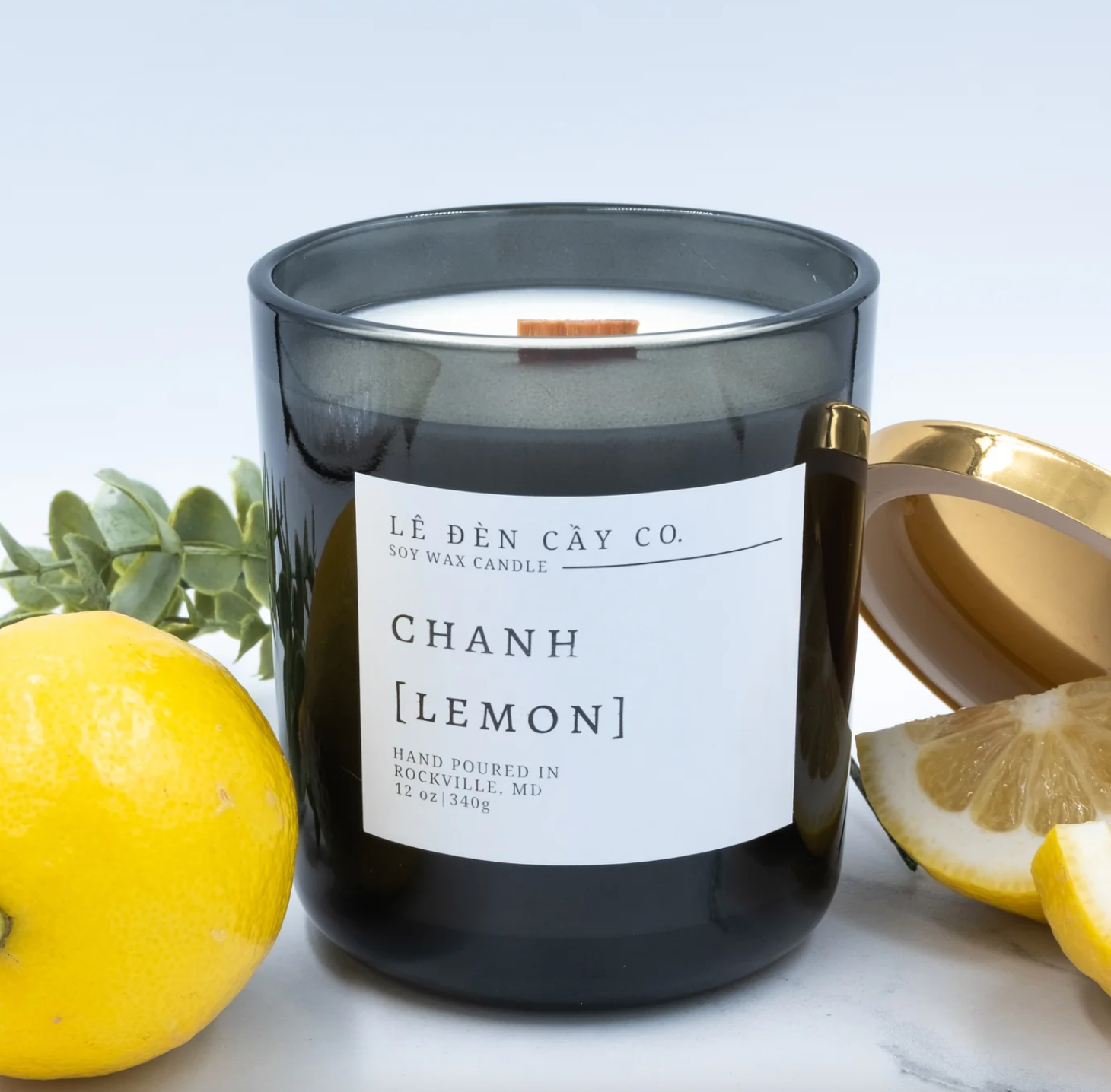 Candle Lemon Le Den Cay SHOP MADE IN MD